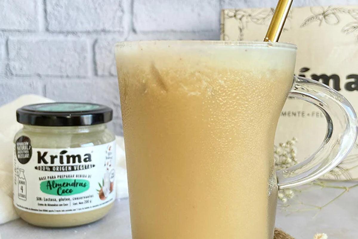 Café helado de almendras y coco con base de leche vegana Krima - Krima