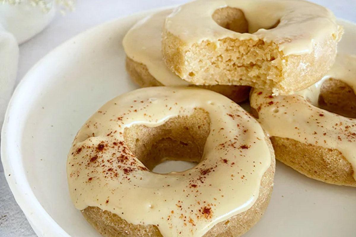 Donas de banano, maple y avellanas - Krima