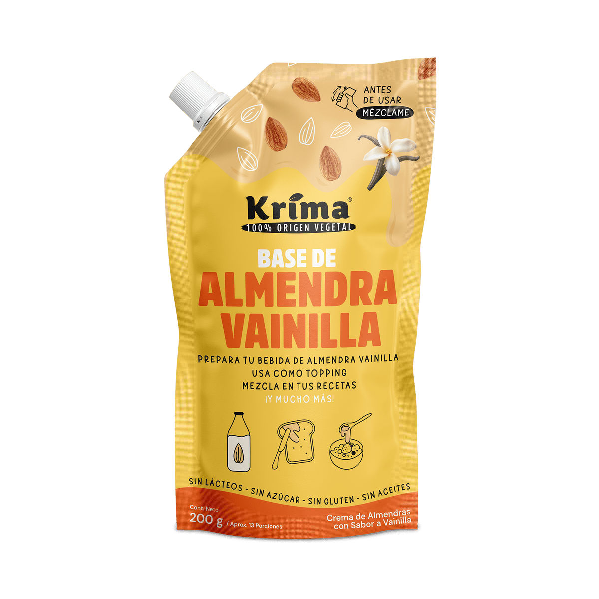 Base Almendras Vainilla 200g