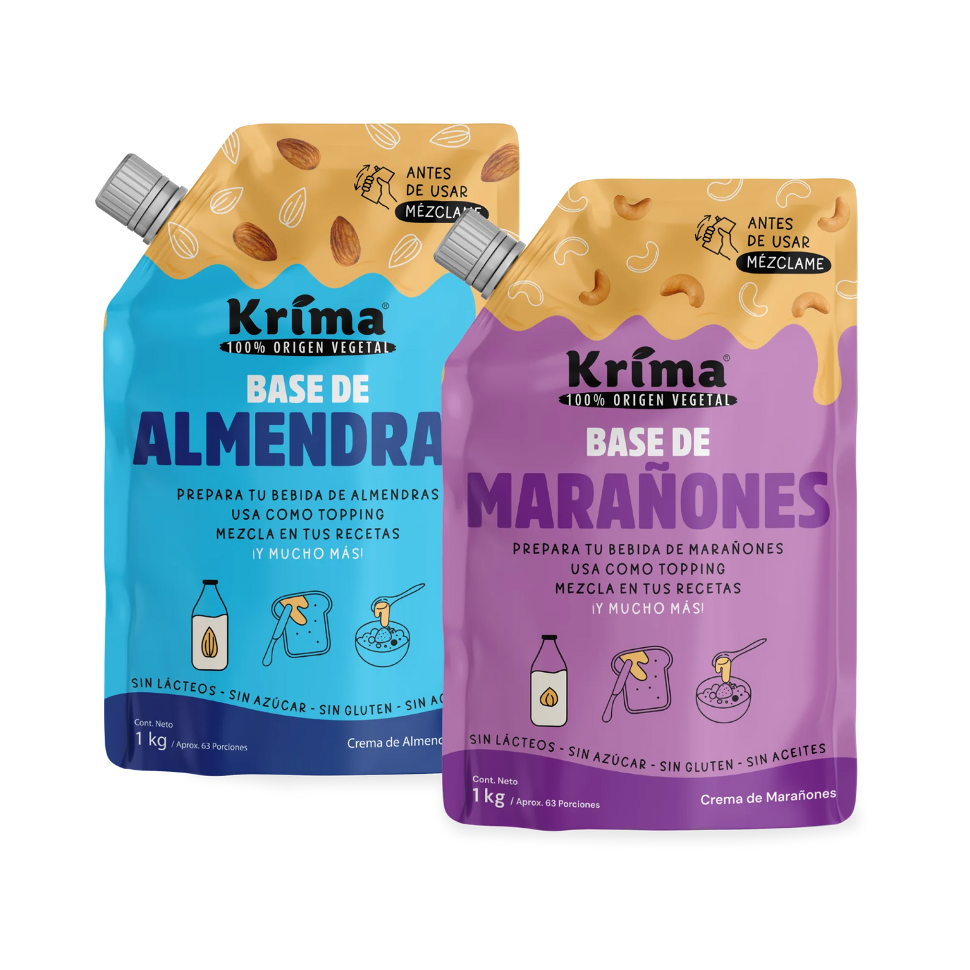 Combo para Cuidarte: 2 Bases de nueces de 1kg + Envío GRATIS