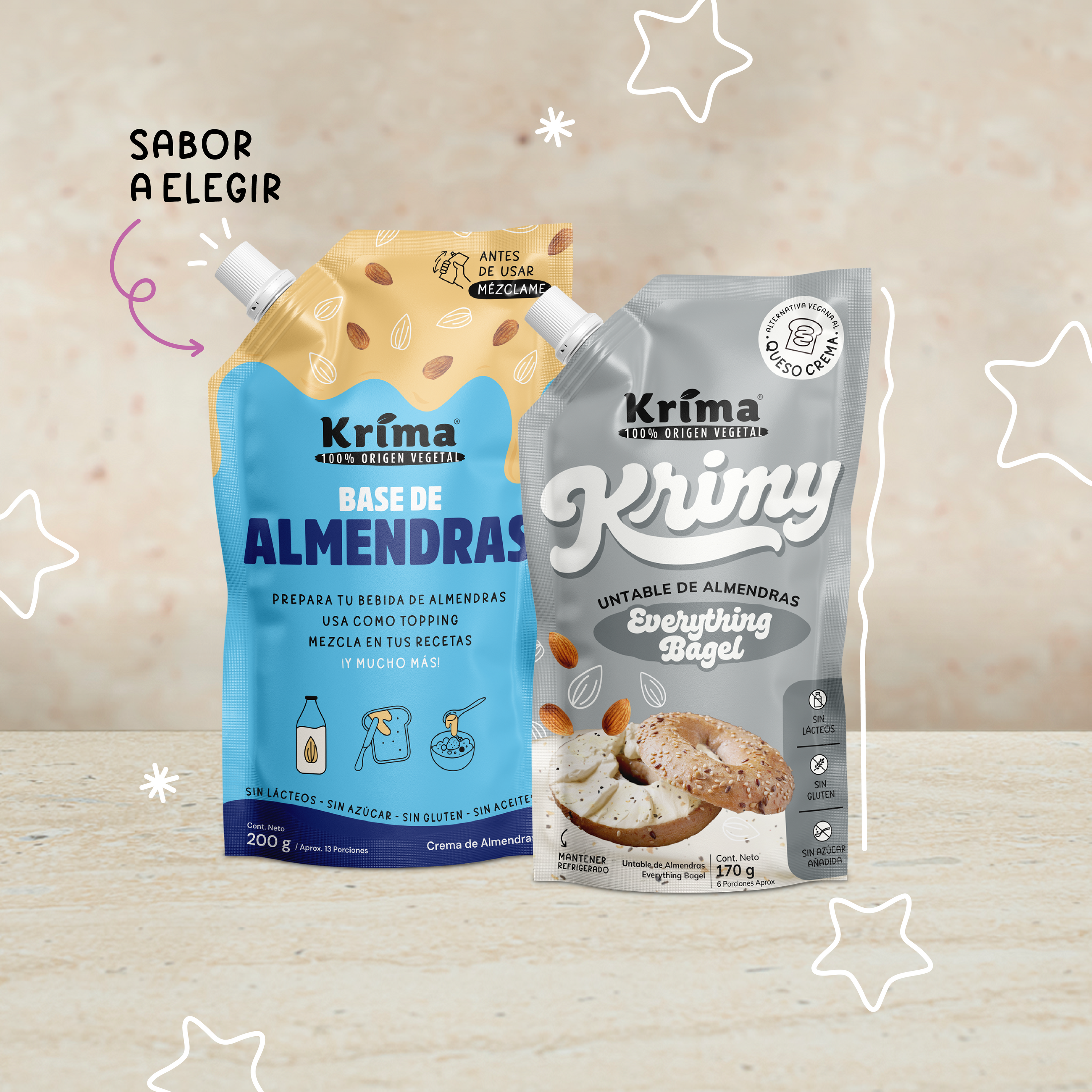 Combo best sellers: Queso Crema Everything Bagel + Base 200gr (Elige el sabor)