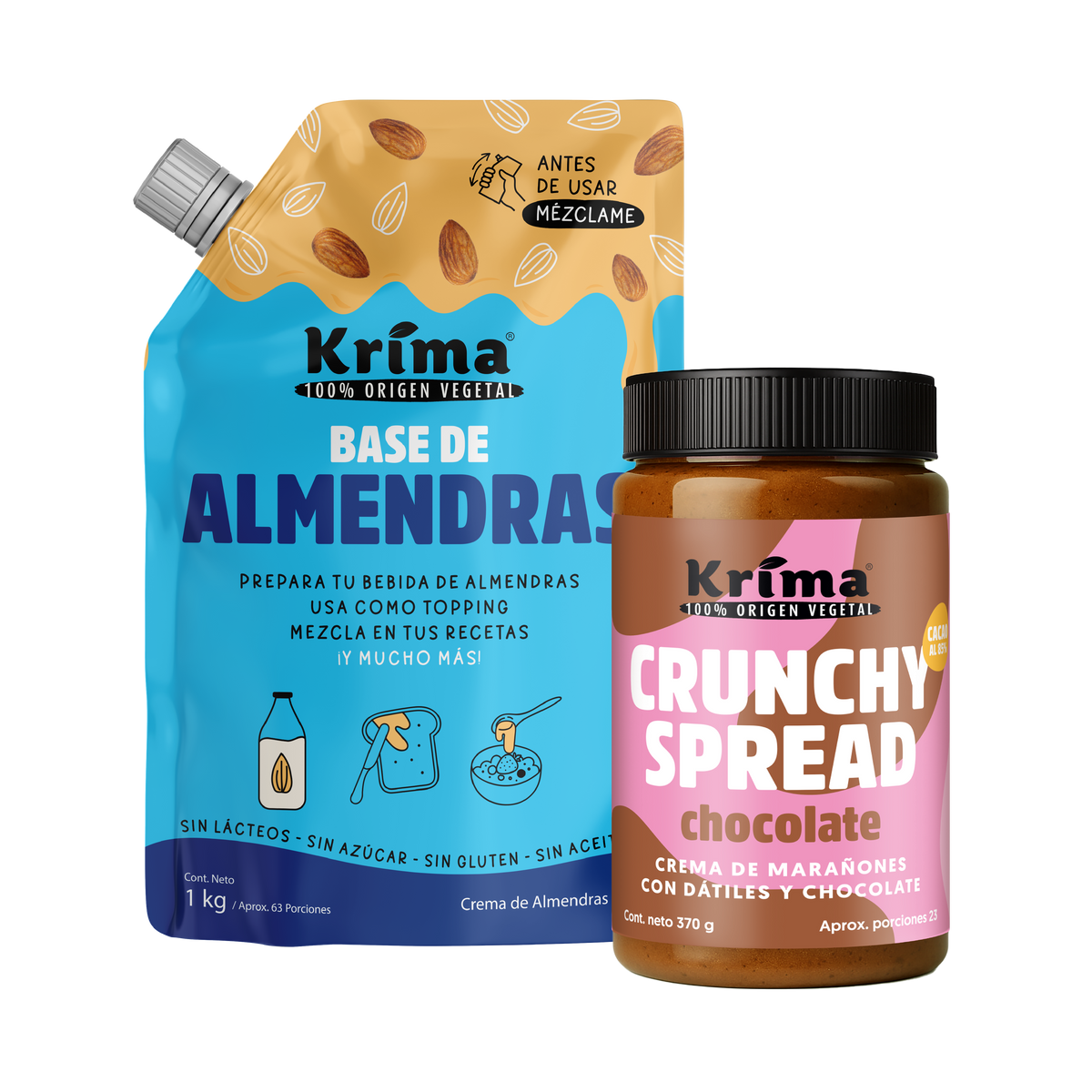 Combo Reserva:  1 Base 1 Kilo + 1 Crunchy Spread Marañón 370g