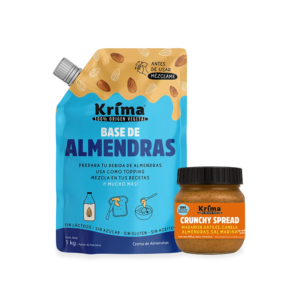Combo para compartir: 1 Base de 1 kg + 1 Crunchy Spread