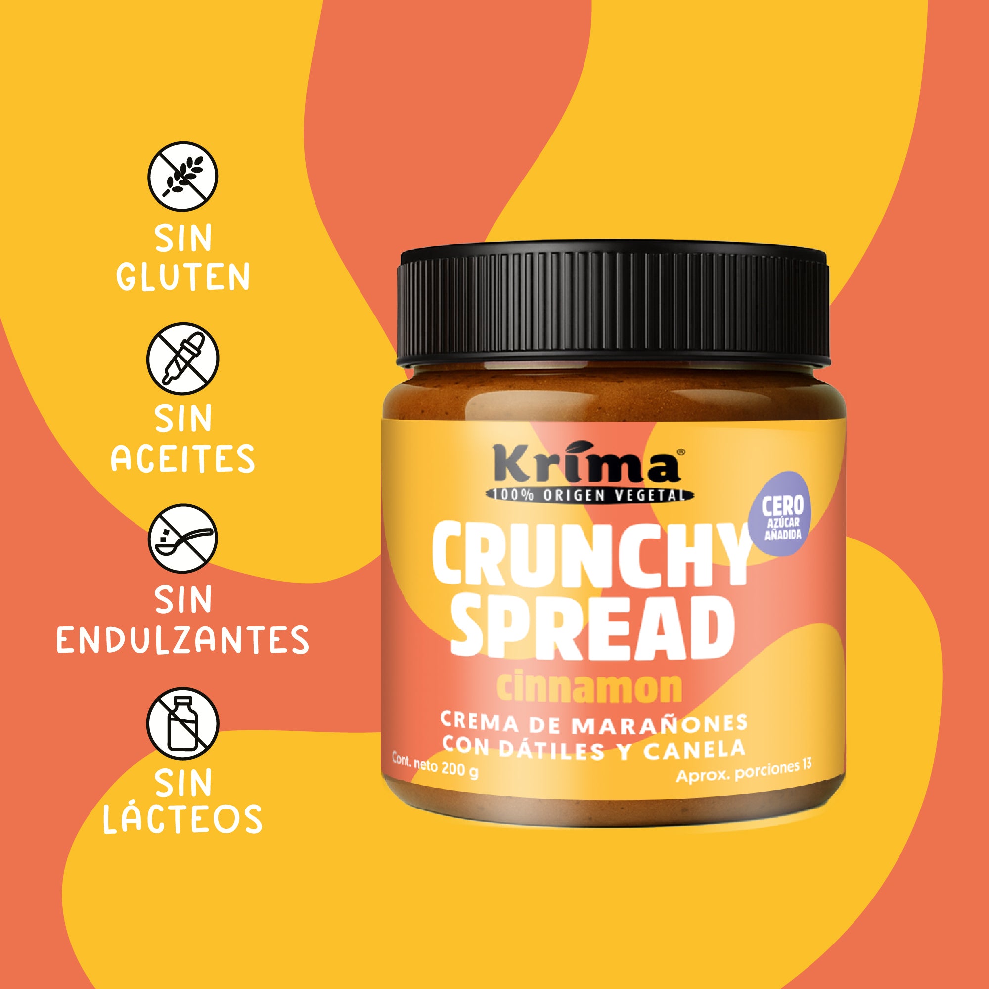 Crunchy Spread Canela 200 grs