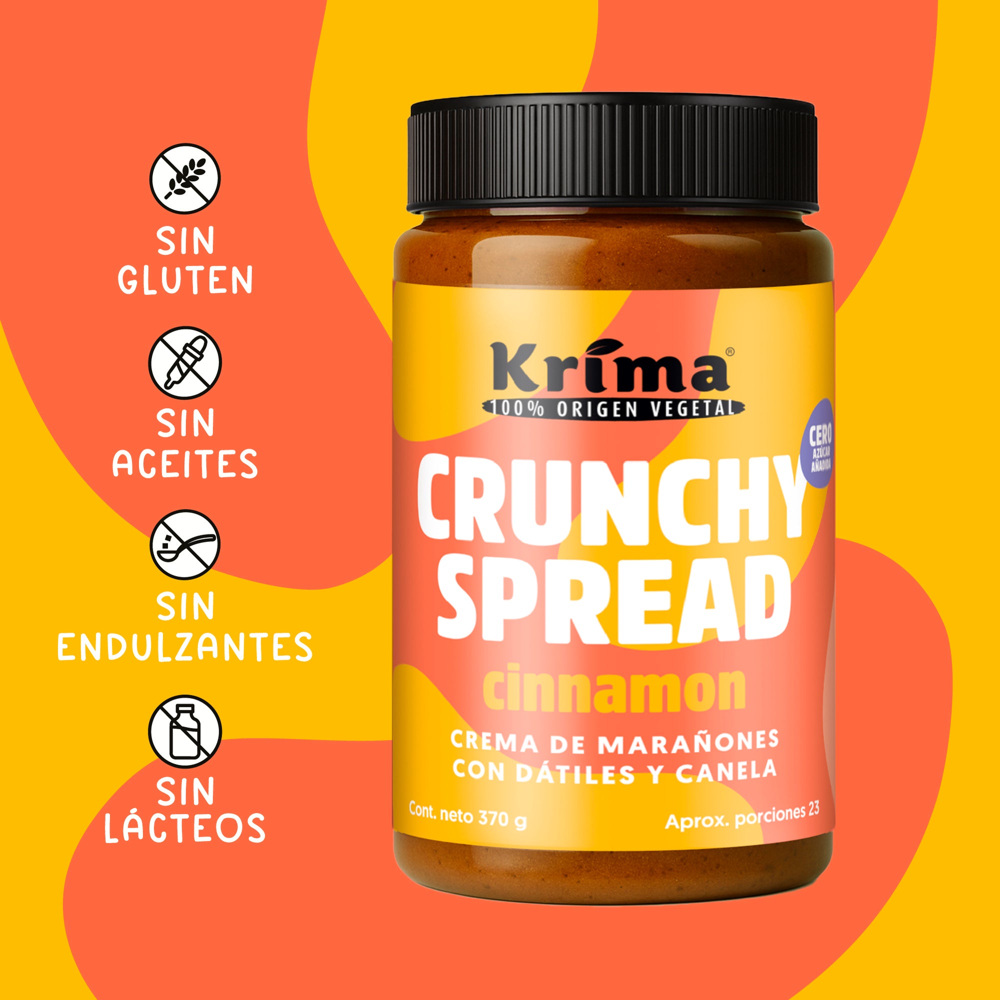 Crunchy Spread Canela 370 grs