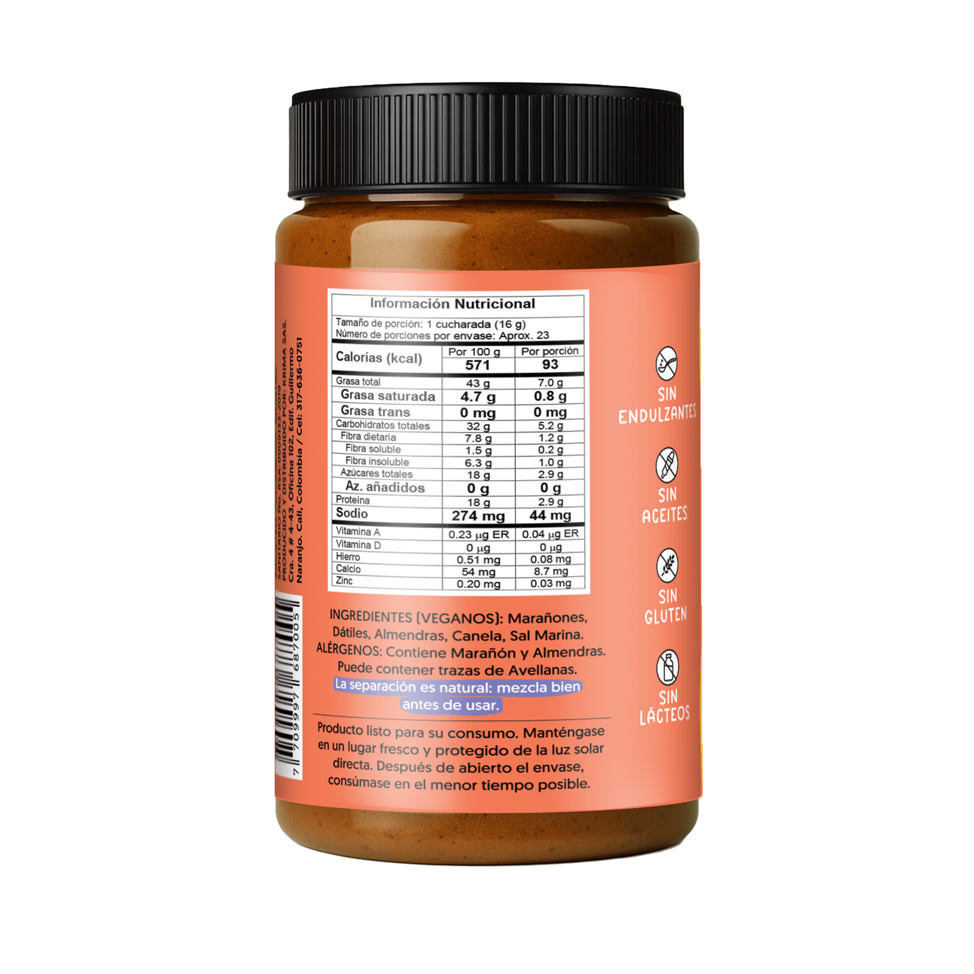 Crunchy Spread Canela 370 grs