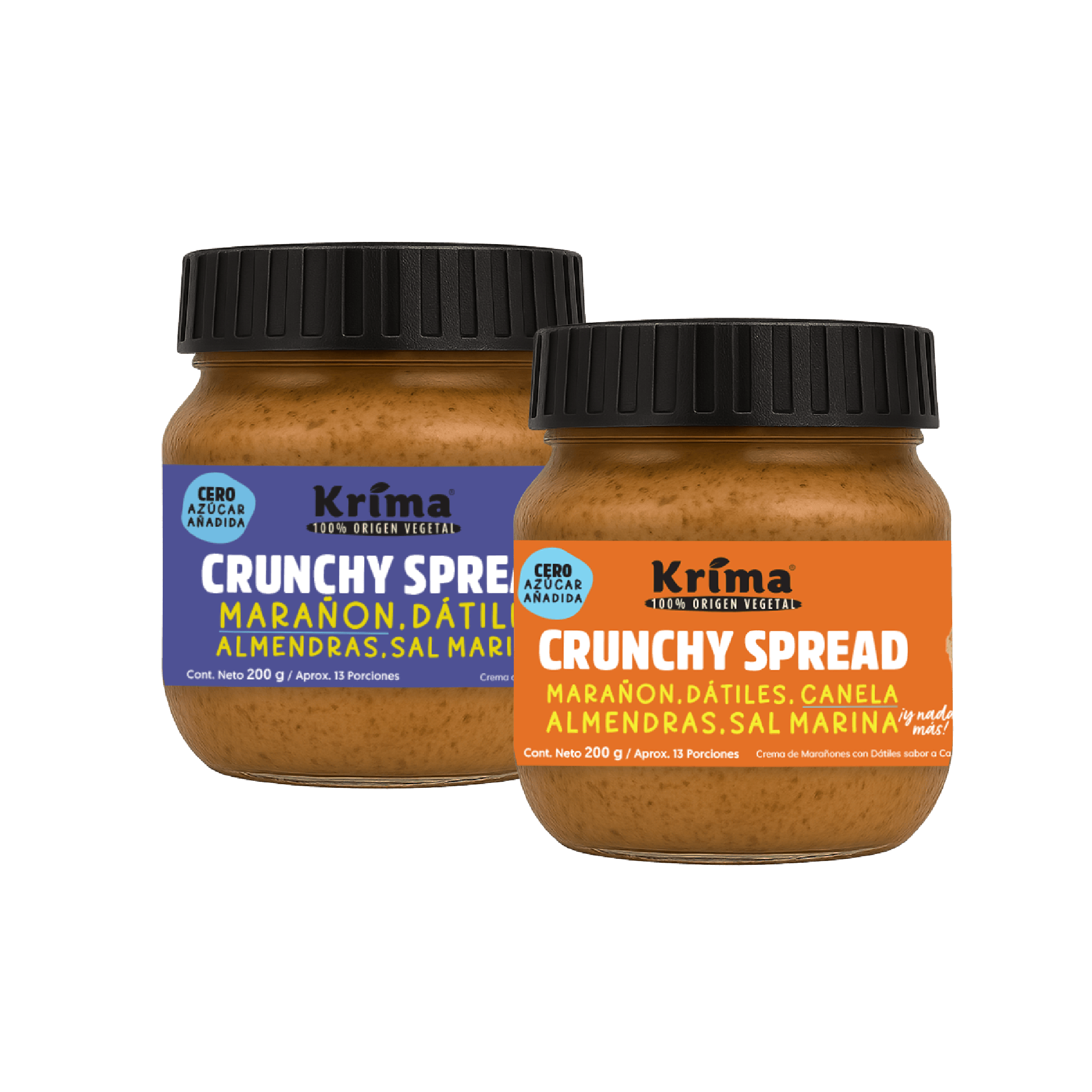 Combo Energía: 1 Crunchy Spread Canela + 1 Crunchy Spread Marañones