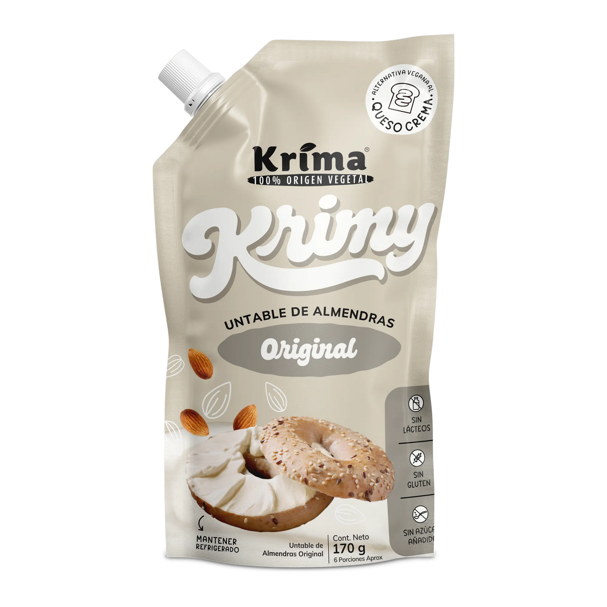 Queso Crema de Almendras Krimy Original 170g