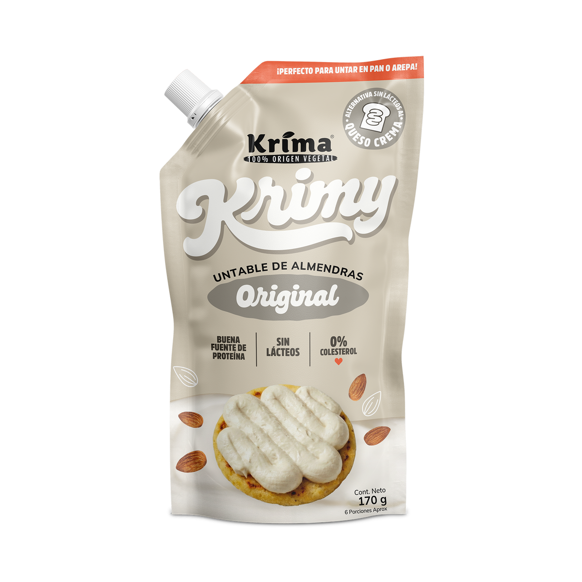 Queso Crema de Almendras Krimy Original 170g