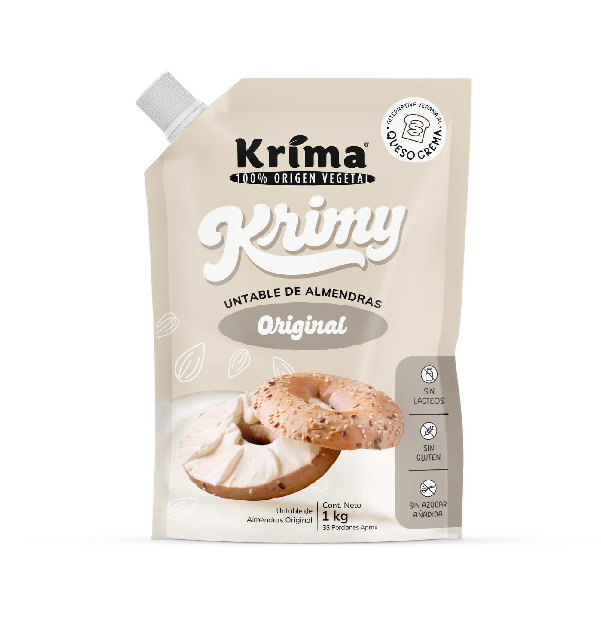 Queso Crema de Almendras Krimy Original 170g