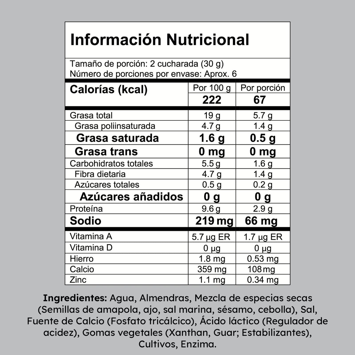 Queso Crema de Almendras Krimy Everything Bagel 170g