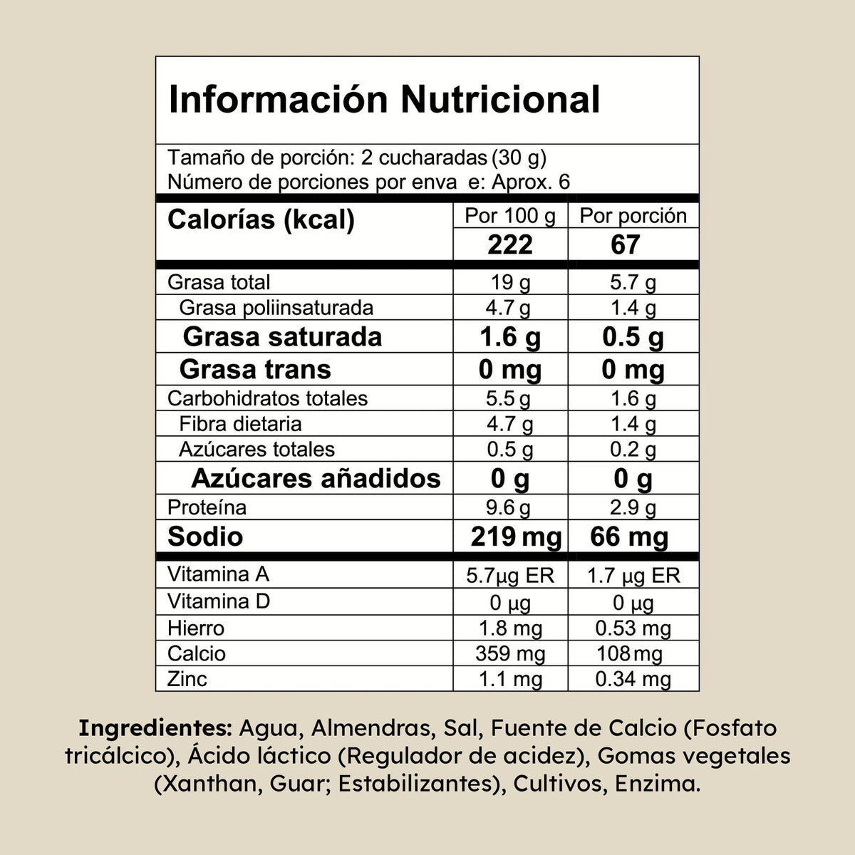 Queso Crema de Almendras Krimy Original 170g