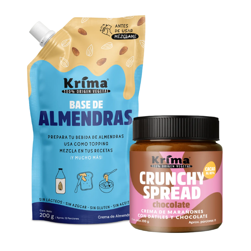 Combo Duo Perfecto: 1 Base 200g + 1 Crunchy Spread Marañón 200g