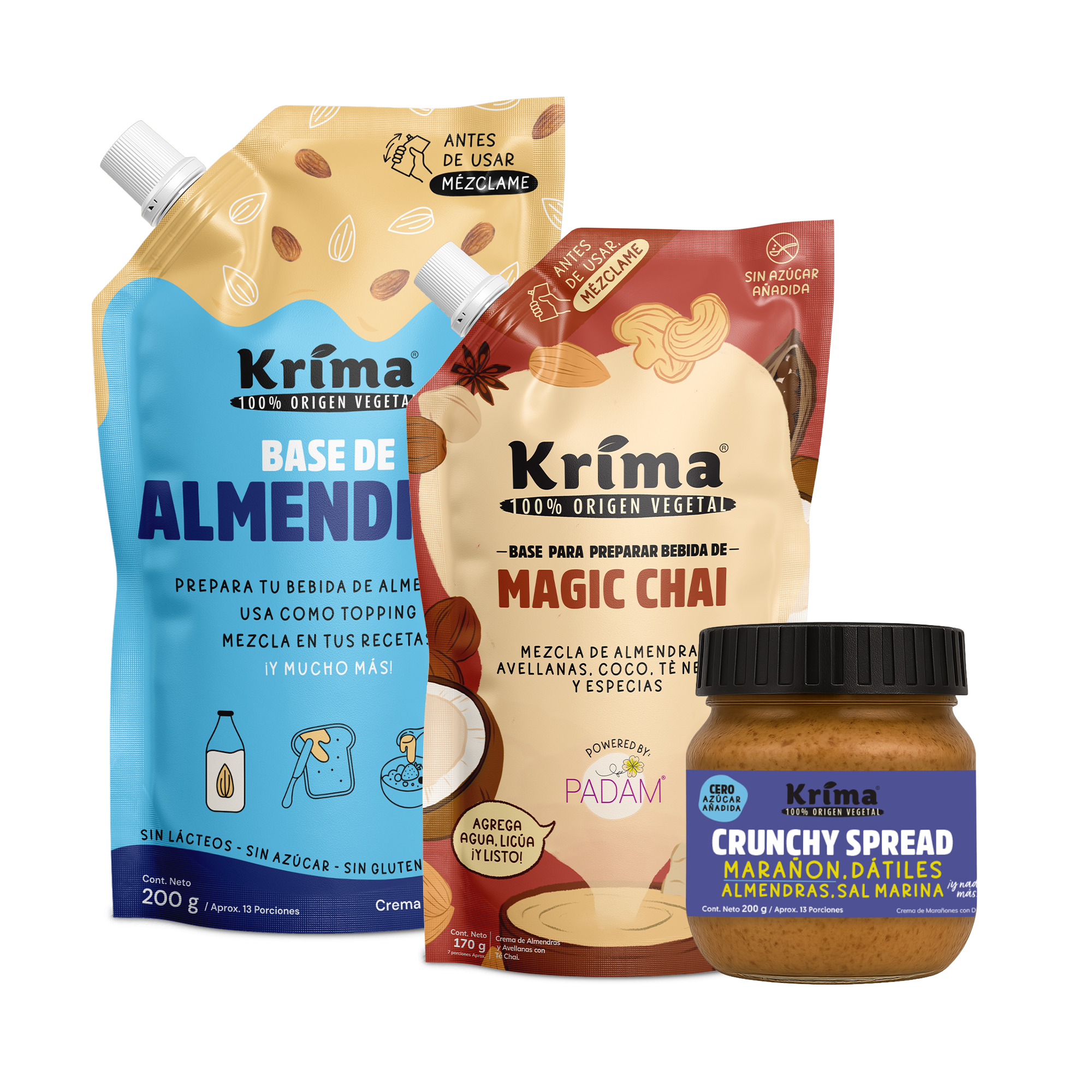 Combo Evolución: 1 Base + 1 Crunchy Spread + 1 Power Latte