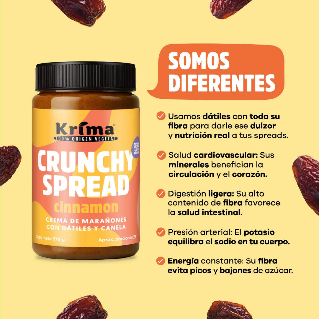 Crunchy Spread Marañón Canela 370 grs