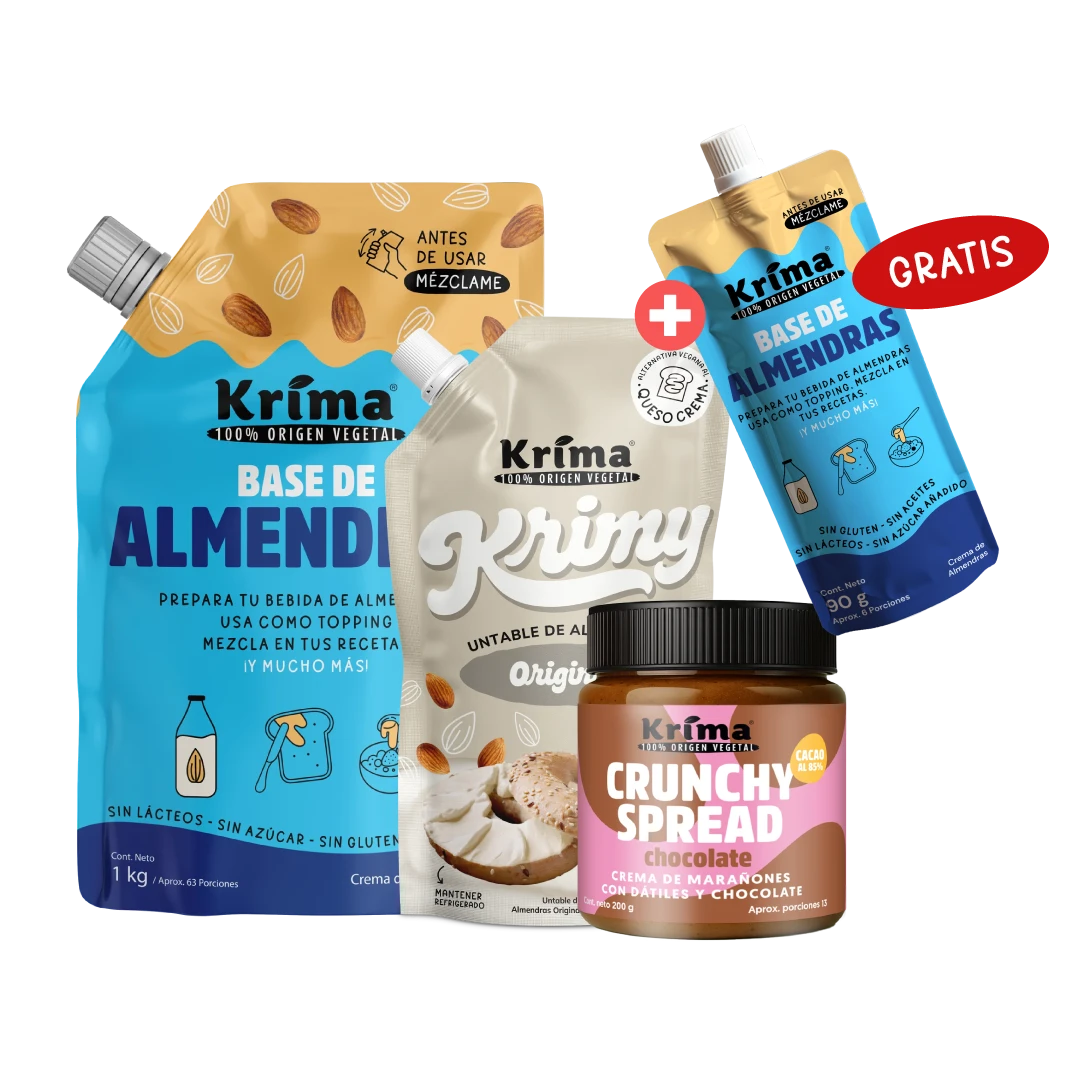 Combo Hot Days: 1 Base 1Kg + 1 Queso 170g + Crunchy Spread 200 g