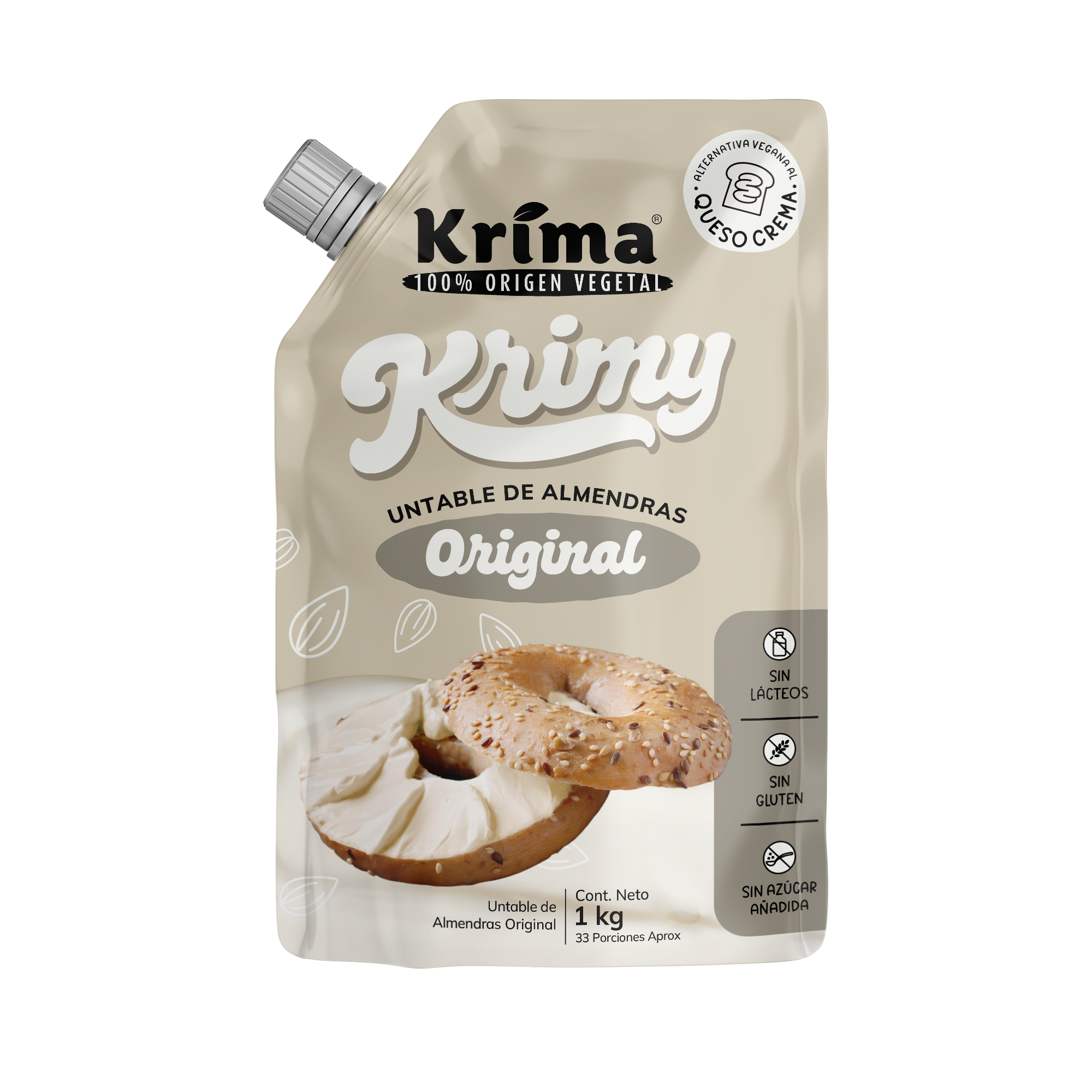 Queso Crema de Almendras Krimy Original 1kg
